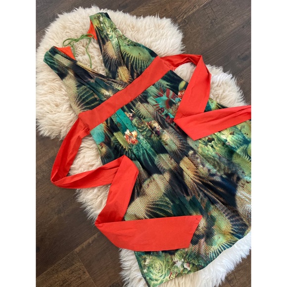 Anthropologie Eva Franco Oroya Cactus Dress Sz 2 - Picture 5 of 9